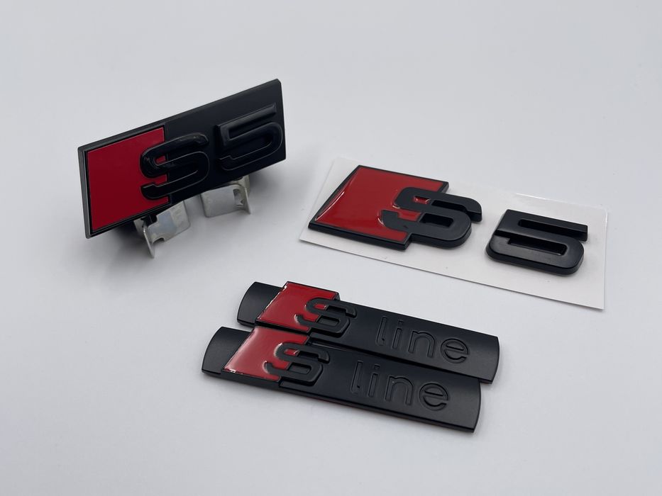 Set Embleme Audi S5 negru