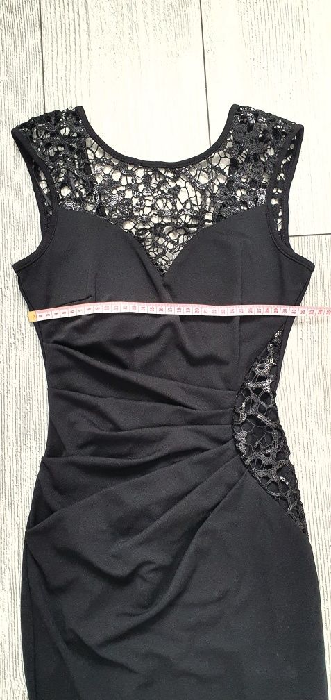 Rochie lunga neagra next marimea 32 xs