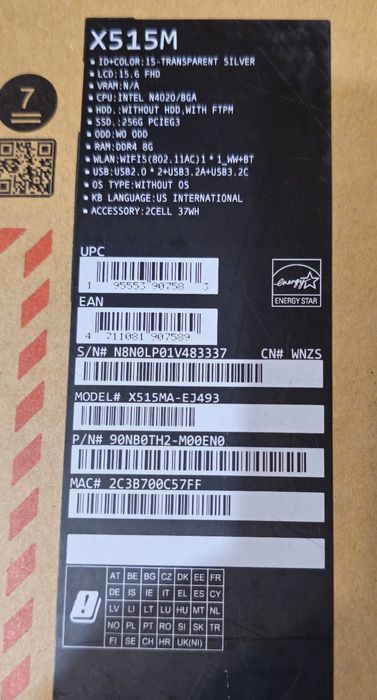 Laptop Asus X515M Nou