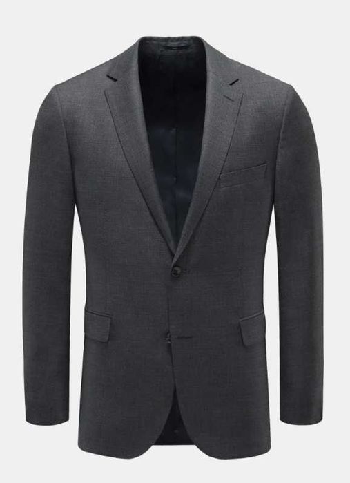 Sacou blazer de lux 54 XXL Eduard Dressler lana moale resoirabila gri