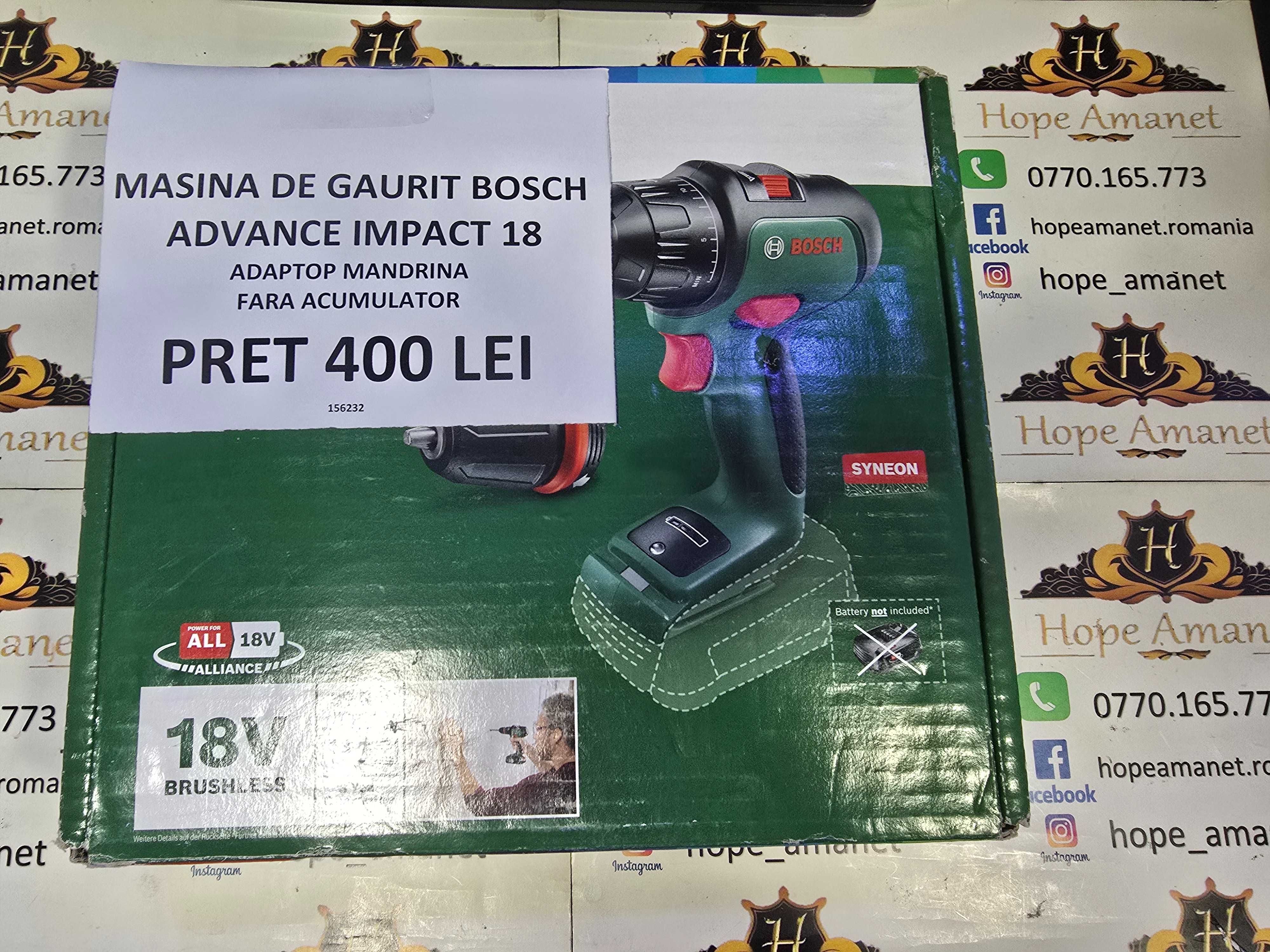 Hope Amanet P6 Masina de Gaurit BOSCH