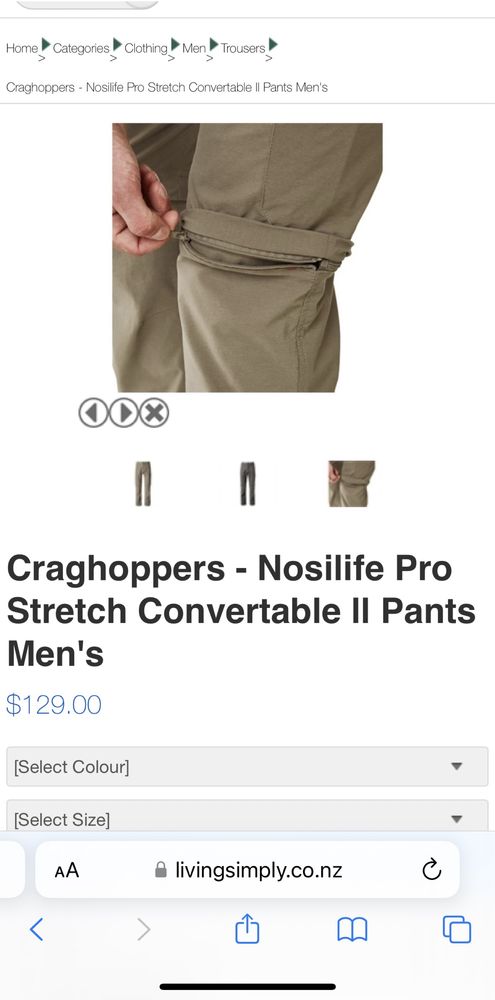 pantaloni barbati Craghoppers 32