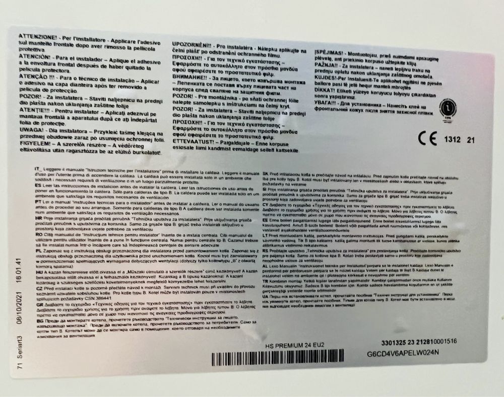 Centrala ARISTON pe gaz 23 kW - stare foarte buna de functionare