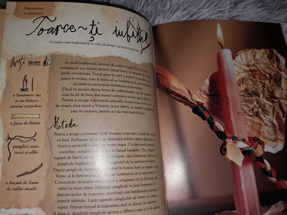 Rara Carte de vraji ritualuri grafica deosebita imagini color colectie