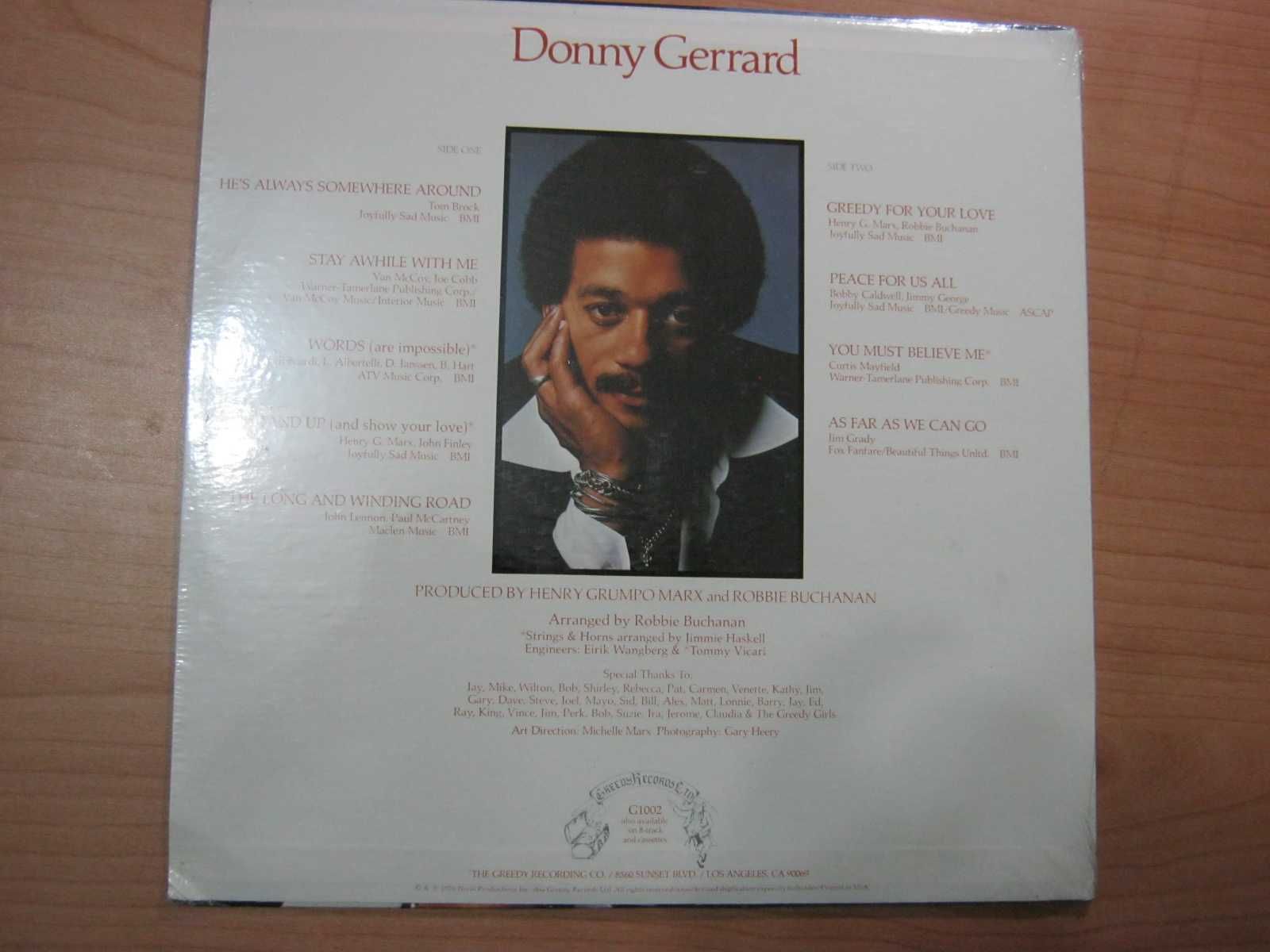 Виниловая пластинка  Donny Gerrard - Donny Gerrard  (USA 1976) NEW!