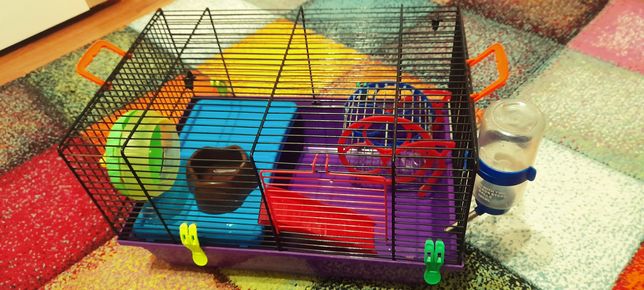 Cușcă pentru hamsteri cu toate accesoriile