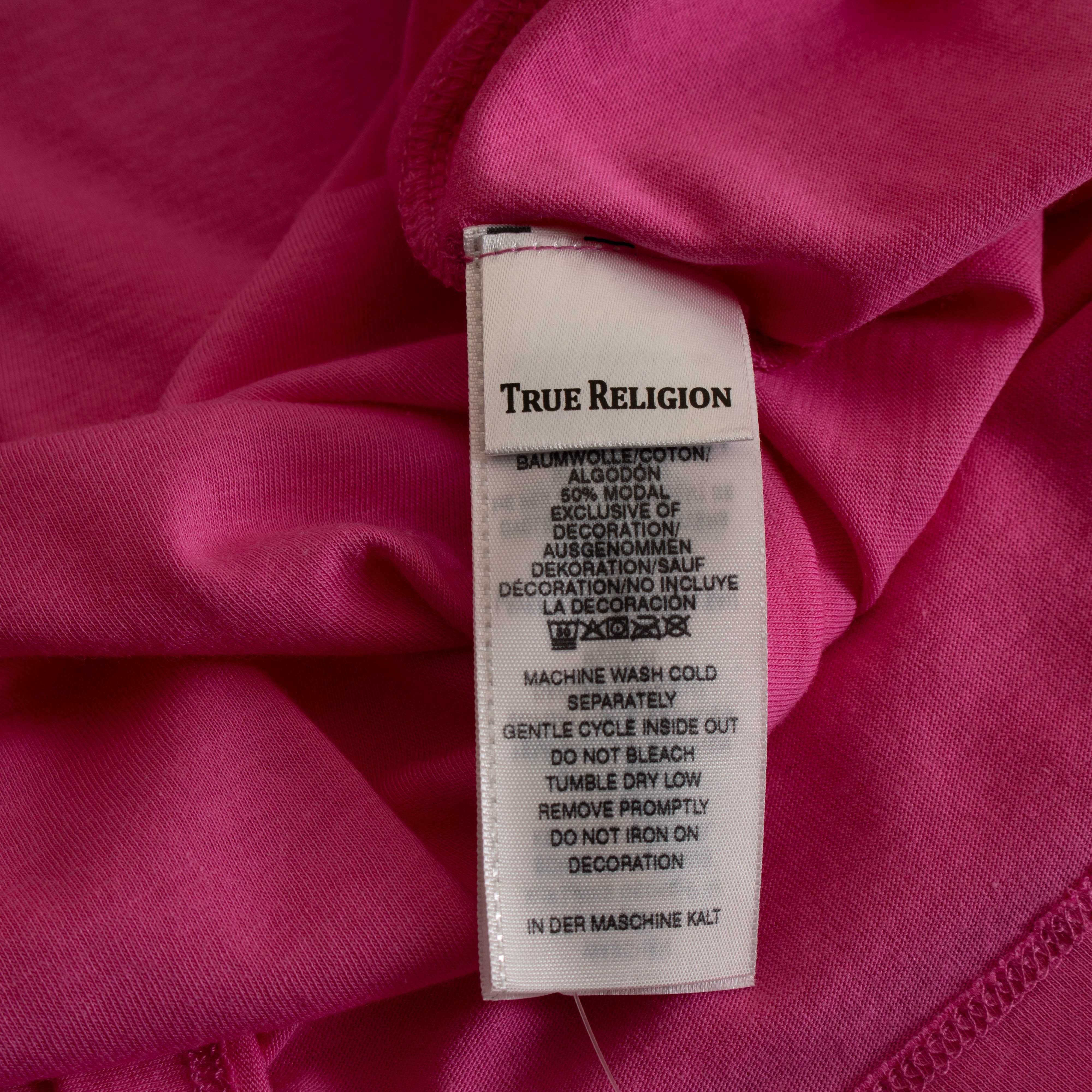 TRUE RELIGION Мъжка розова тениска размер L