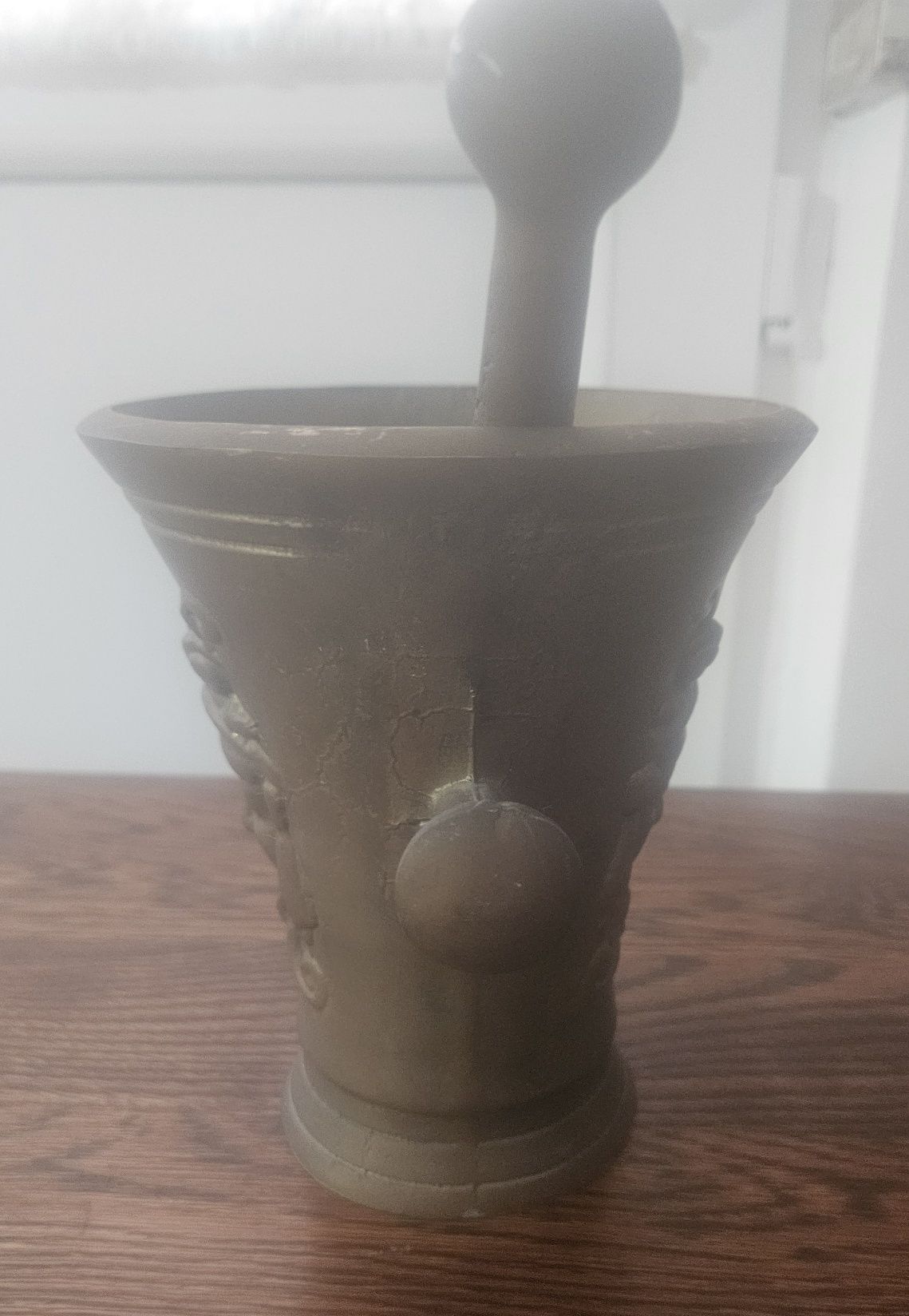 Major vechi din bronz cu elemente epice,cca 1900 Franța