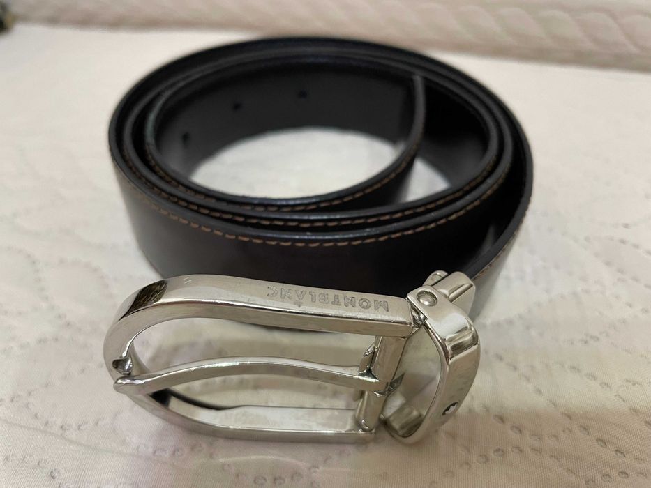 Curea reversibila Montblanc 114412 negru maro 30 mm