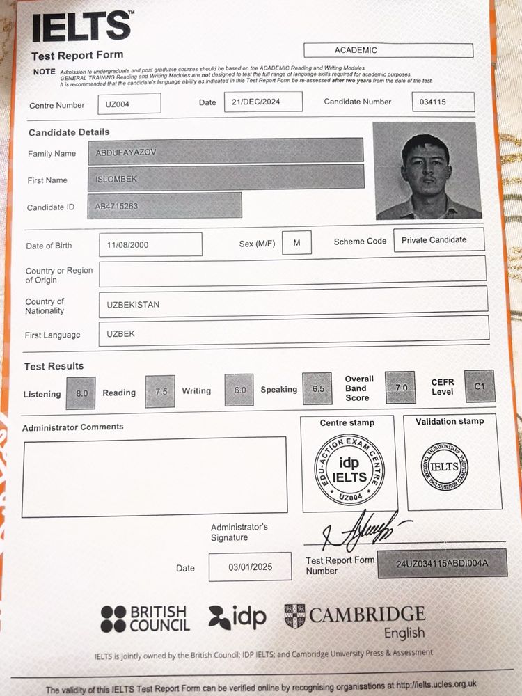 CEFR individual dars