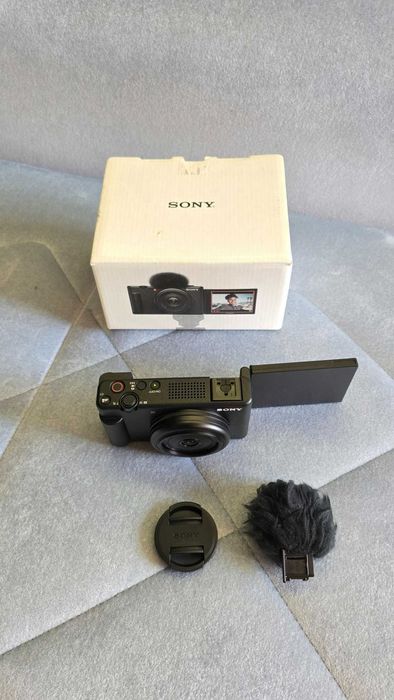 Sony ZV-1F камера - чисто нова (ползвана веднъж за тест)