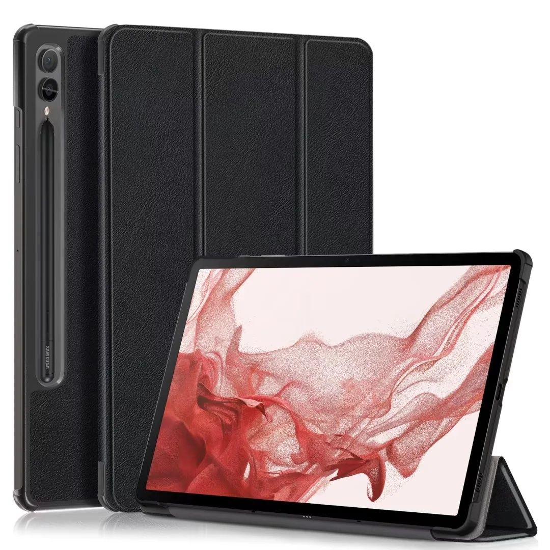 Samsung Galaxy Tab S10+ S10FE+ S9 FE FE+ S9+/ Кожен смарт калъф таблет