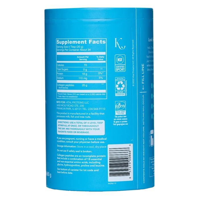 Коллаген 680 грамм Vital Proteins Collagen Peptides, Unflavored