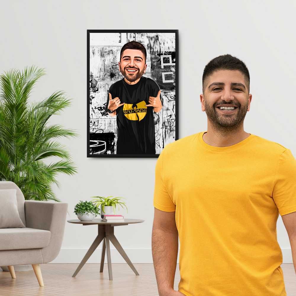 Tablouri Caricaturi Cadou El Sef Barbati Iubit Prieten Coleg