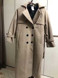 Женское длинное пальто на теплую зиму