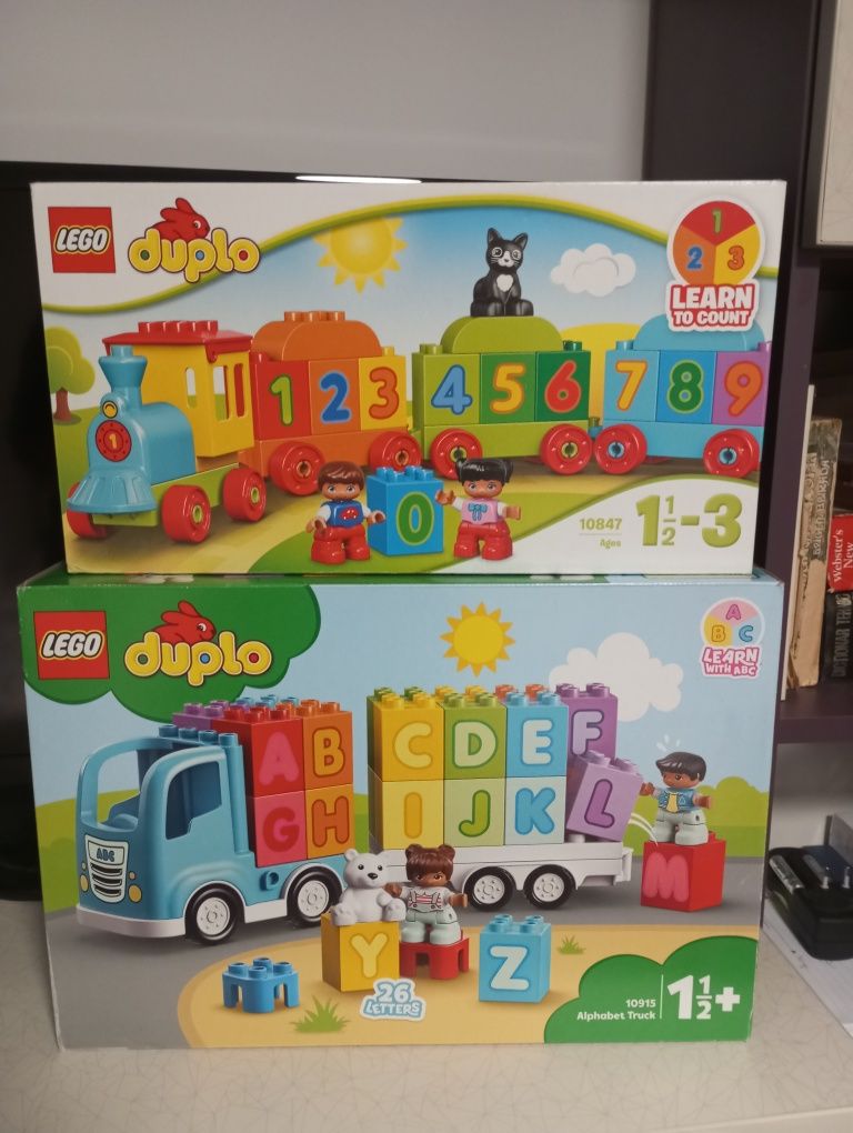 Lego duplo camionul cu litere + trenul cu cifre