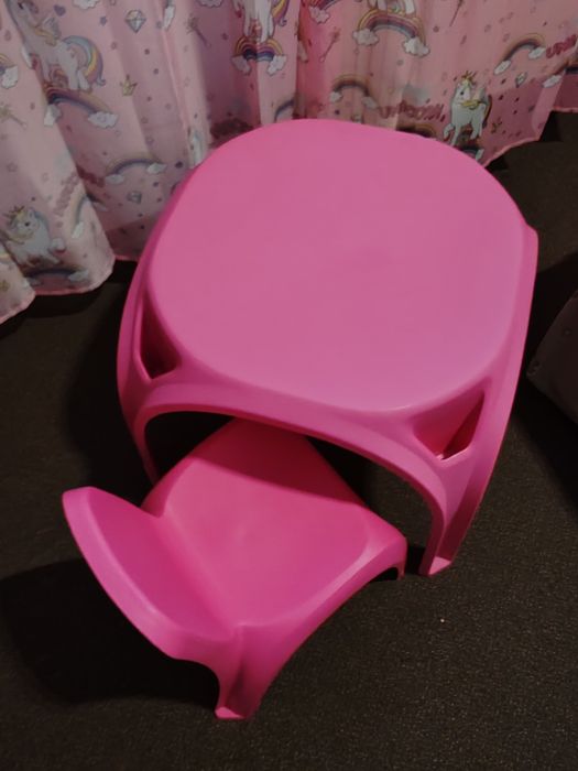 Masa cu scaun din plastic pentru copii 3-7 ani
