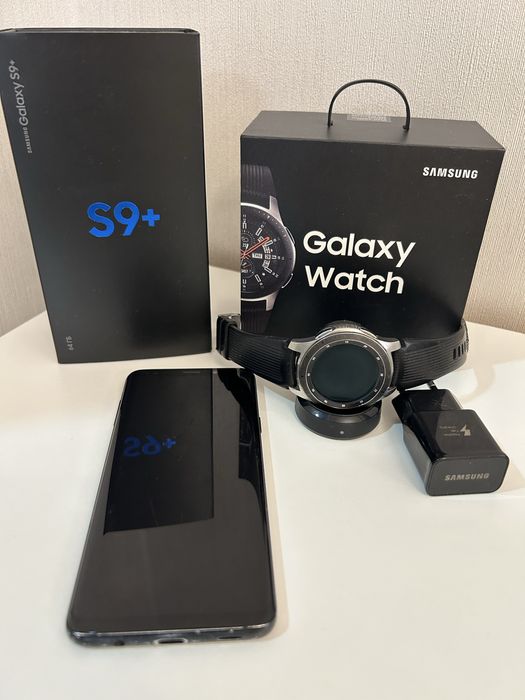 Samsung Galaxy S9+, Galaxy watch цена за весь комплект