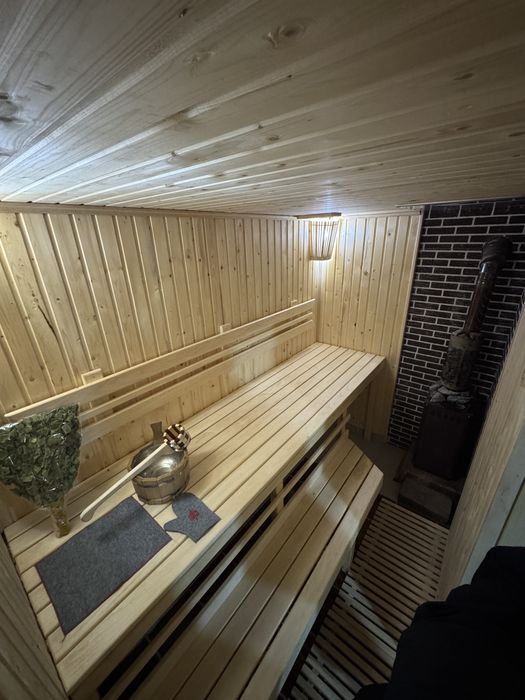 Баня на дровах с басейном
