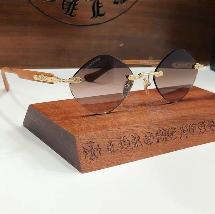 Chrome Hearts DEEP III Gold Sunglasses Deep 3 Слънчеви очила