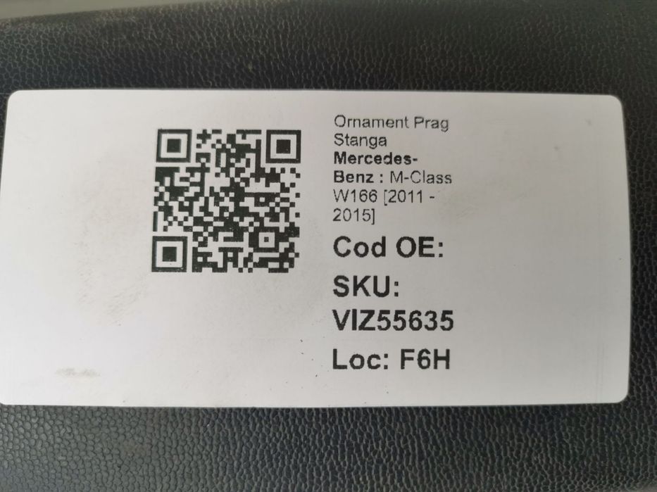 Ornament Prag Stanga Mercedes-Benz  M-Class W166 2011 2012 2013 2014 2