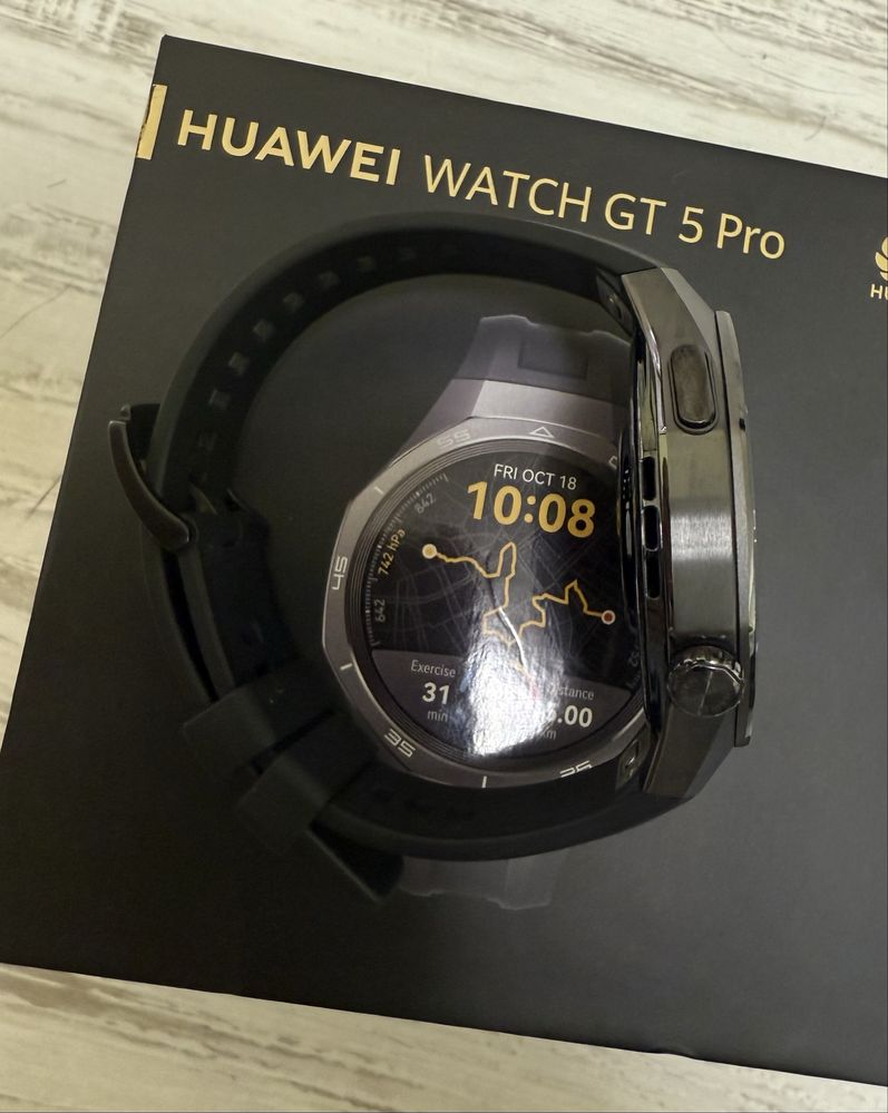 КАТО НОВ Huawei GT 5 Pro Black 24м. ГАРАНЦИЯ