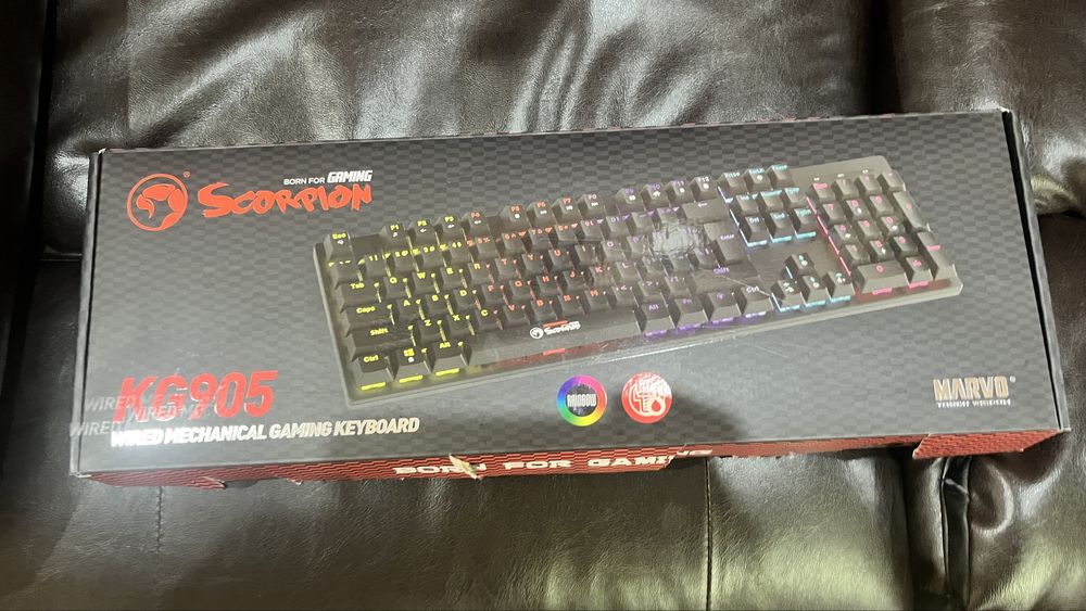 Tastatura Gaming mecanica MARVO KG905, USB, Layout US, negru