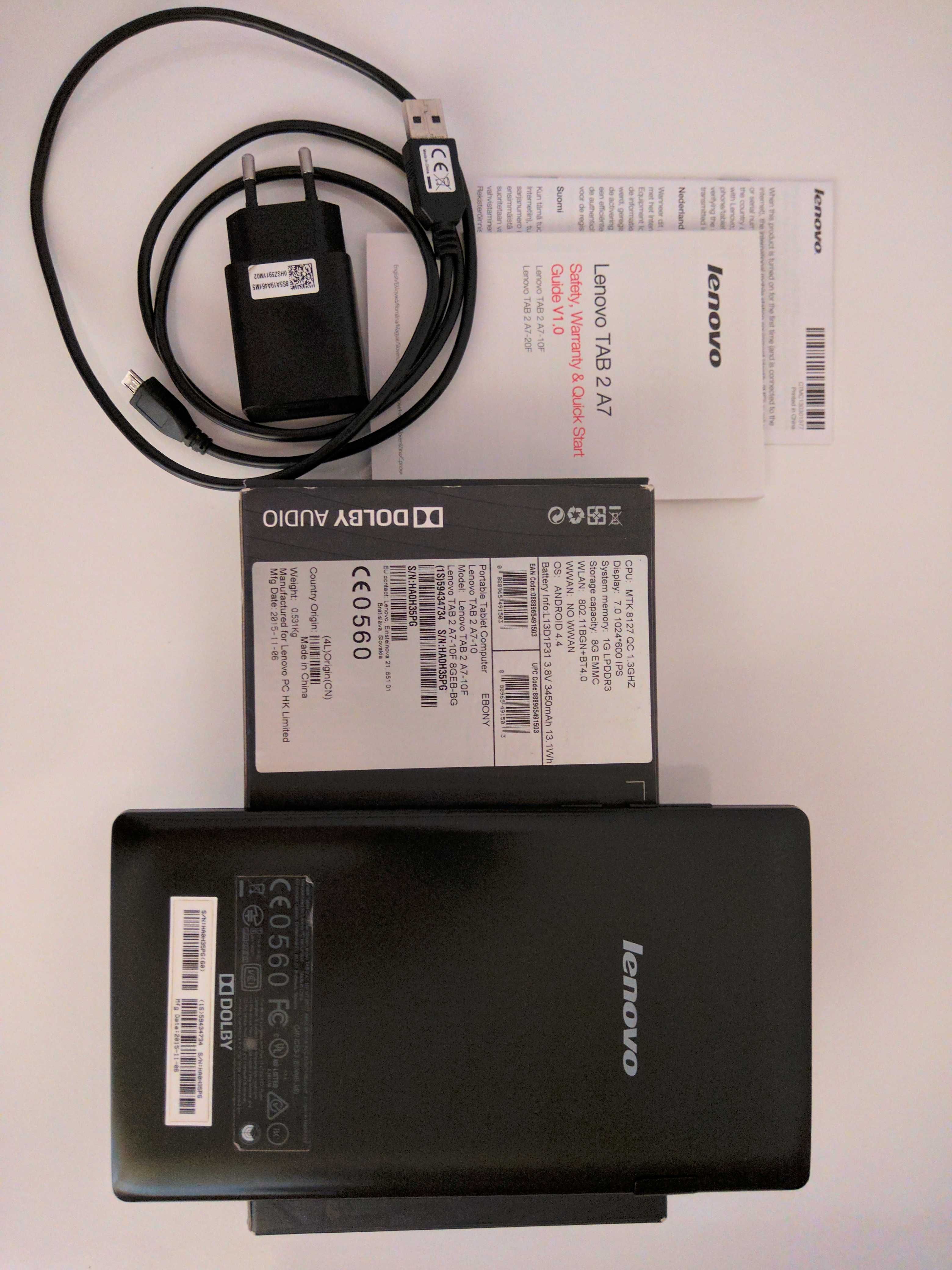 Навигация-Таблет Lenovo Tab 2 A7-10F