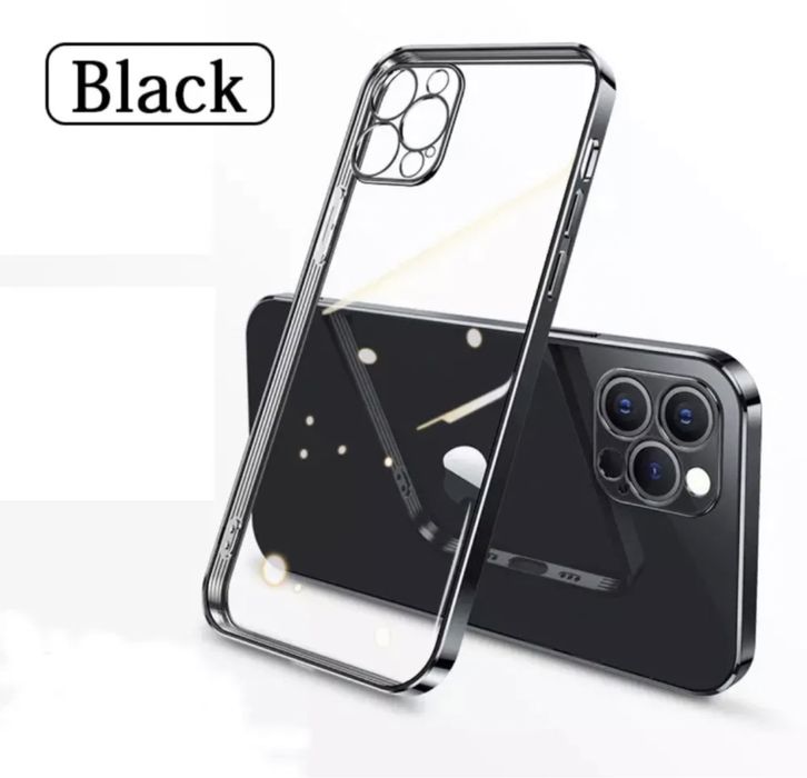 Husa Luxury Slim Silicon Transparent Iphone 12 13 14 PRO MAX PLUS