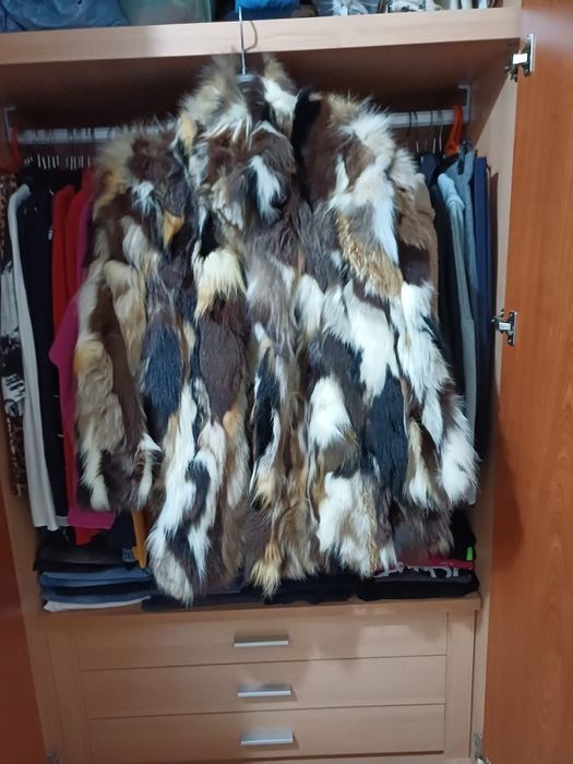 Палто естествен косъм