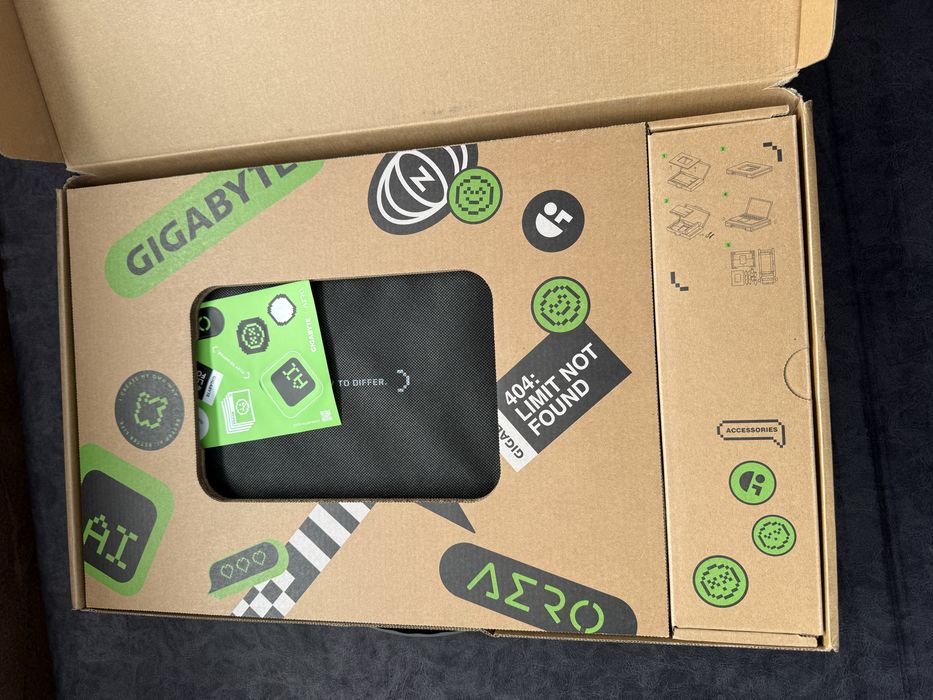 Чисто нов GIGABYTE AERO X16 Copilot+PC-RTX 4060, Studio,Ryzen 7,165Hz