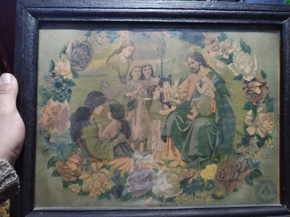 Icoană veche(cromolitografie)