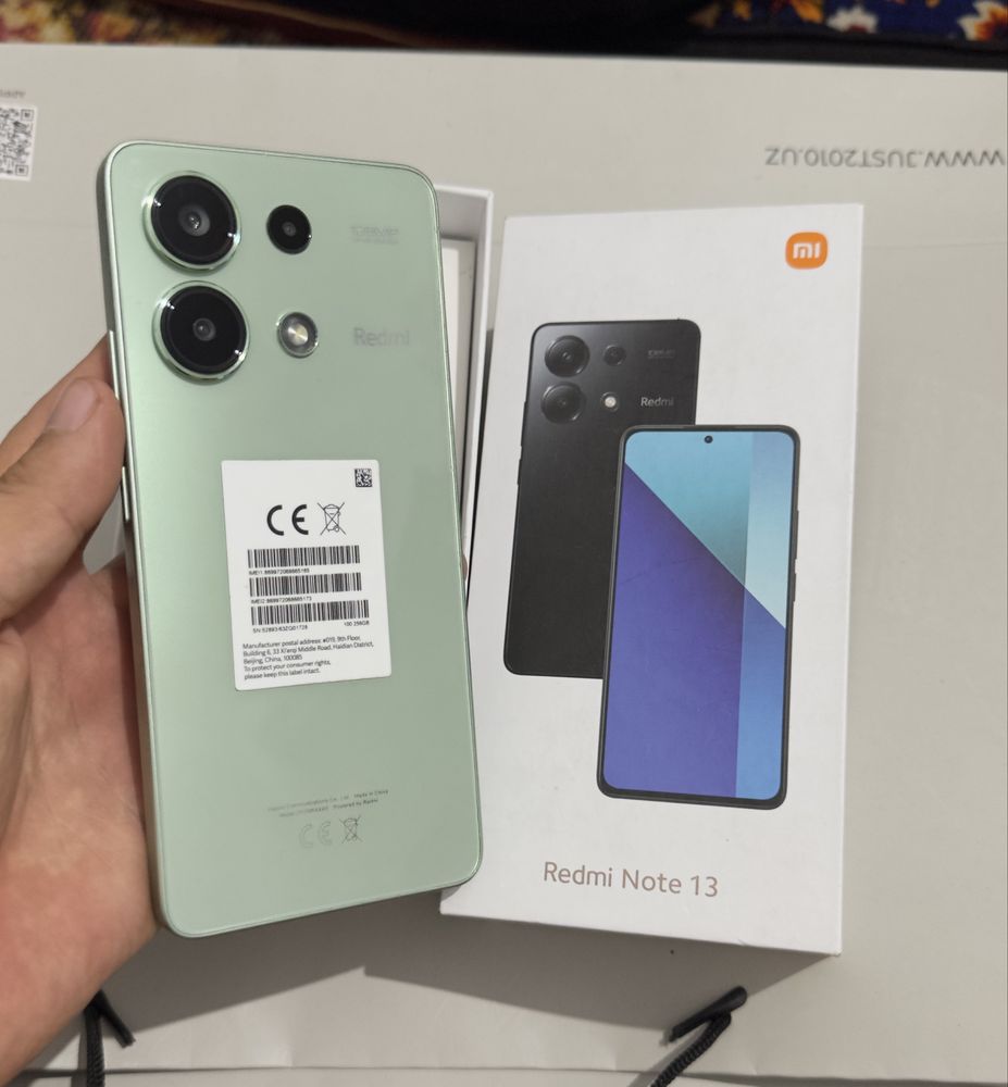 Redmi note 13 8/256gb karopka dakument yengide