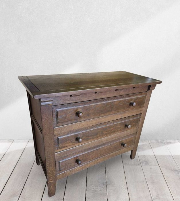 Дъбов скрин с три чекмеджета