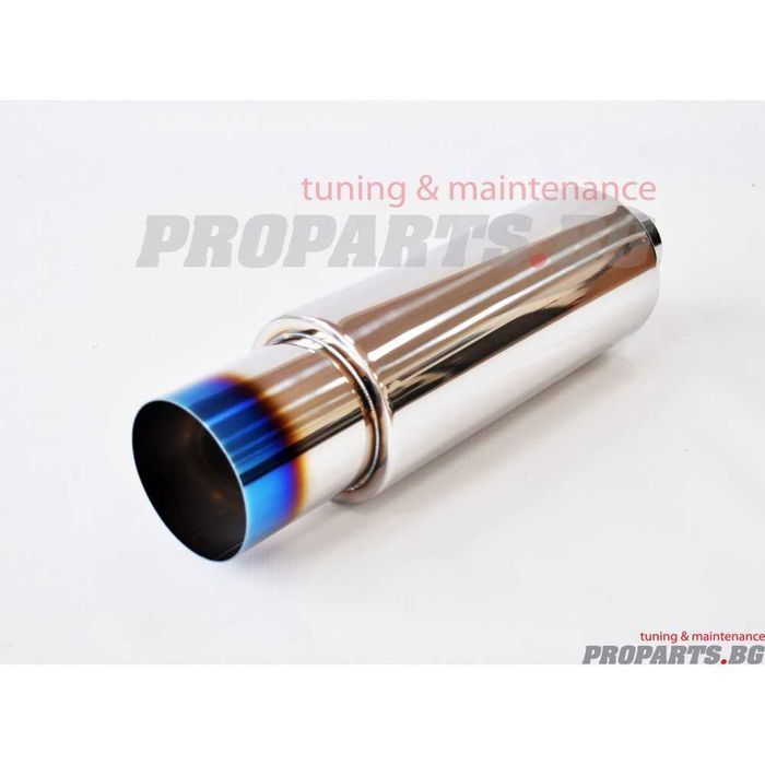 Универсален спортен ауспух гърне с обгорен накрайник