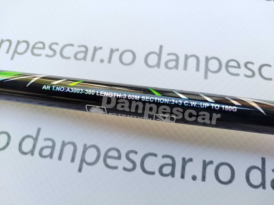 Lanseta Feeder carbon PRO Eastshark 3,60 metri Actiune:180gr