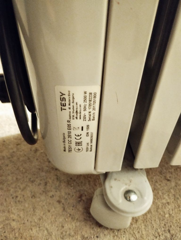 Маслен Радиатор Tedy CC-2510 E05 R