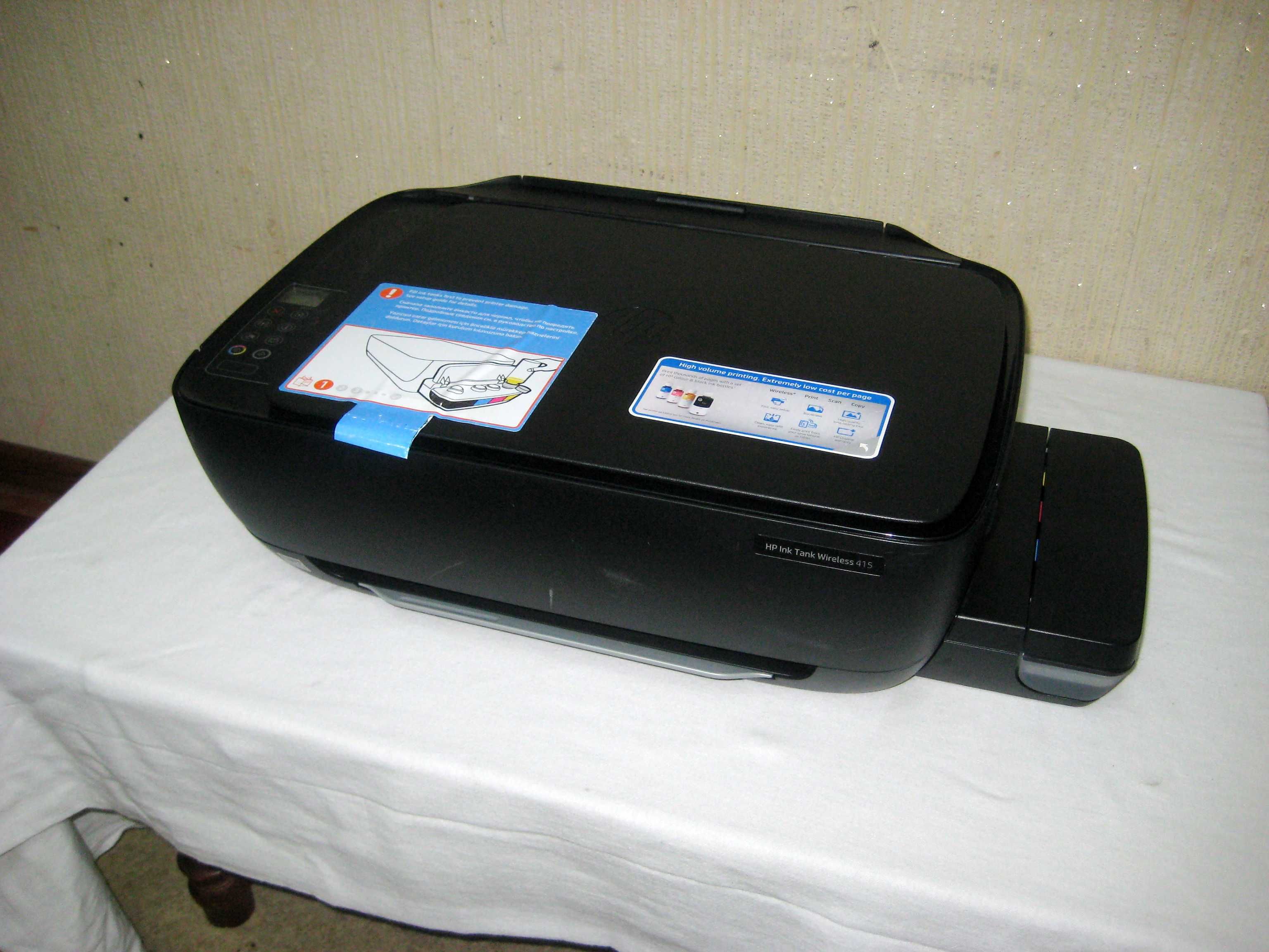 Принтер цветной Hp415 надо поменять печатающий головку а так рабочий!