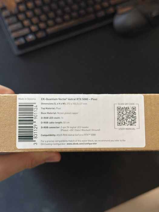 Waterblock EK Astral RTX 5080 ca nou | Waterblock EK-Quantum Vector 3