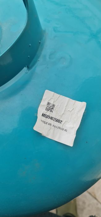 Vand pachet 4 butelii pe gaz capacitate 150 L fiecare