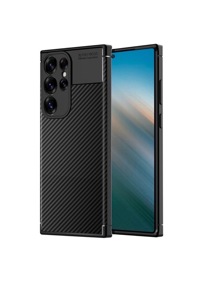 Husa Samsung S20/S21/S22/S23/S24/S25 Plus Ultra Safe Carbon Neagra Aut