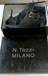 БОТИЛЬОНЫ N. Tozzi Milano, кожаные, стильные, цвет - шоколад.  Дёшево.