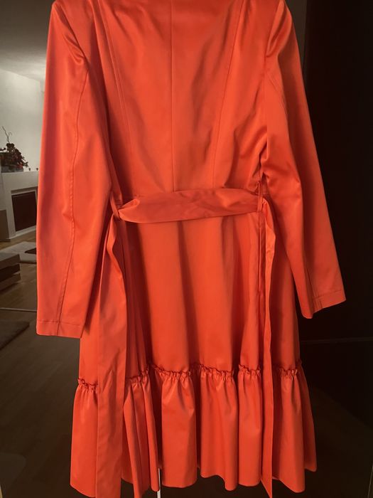 Trench Nissa, rosu, toamna-iarna