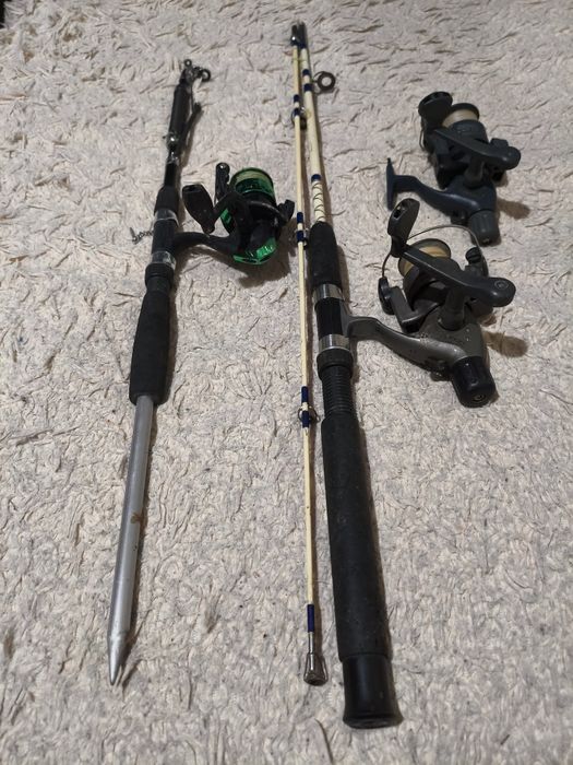 Удочка спиннинг катушка