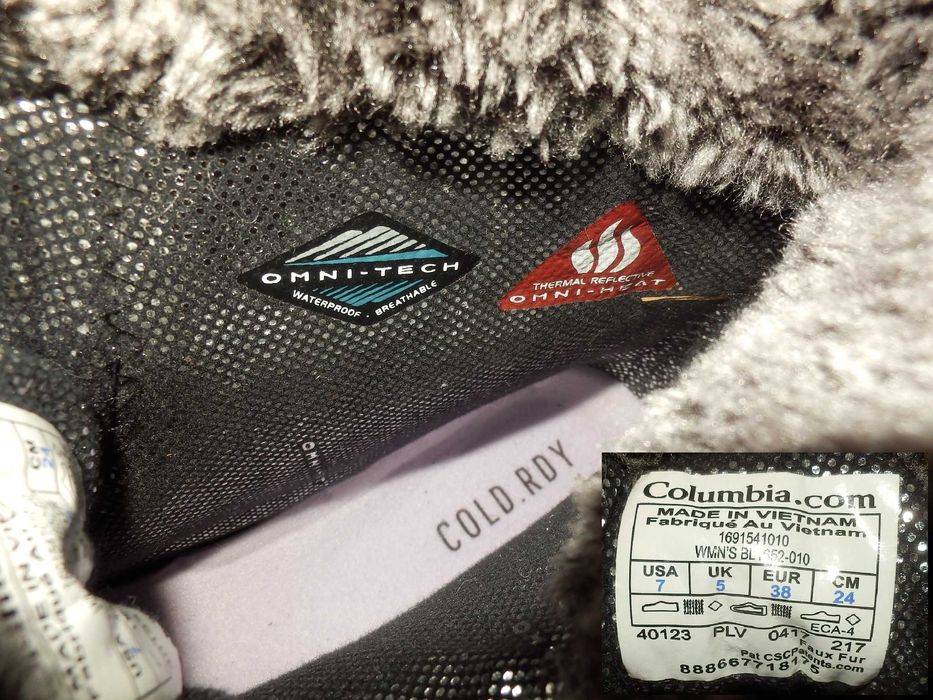 Ghete COLUMBIA Waterproof interior radiant cladura (38) REDUCERE !