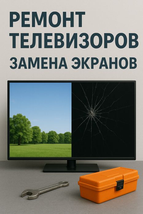 Ремонт телевизоров, Замена Матрицы (Экрана)