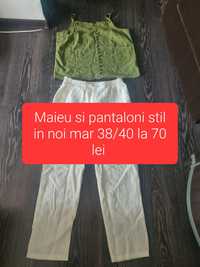 Maieu și pantaloni stil in mar 38/40 la 70 lei Timișoara