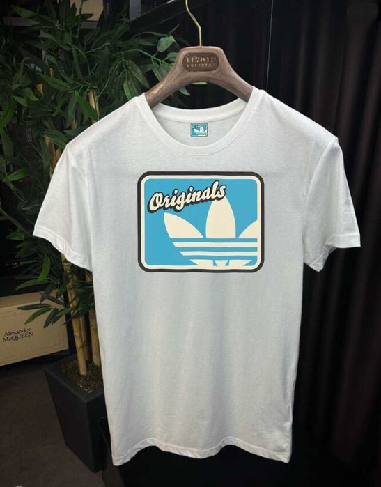 Мъжка тениска Adidas , бяла тениска  S M L XL 2XL 3XL
