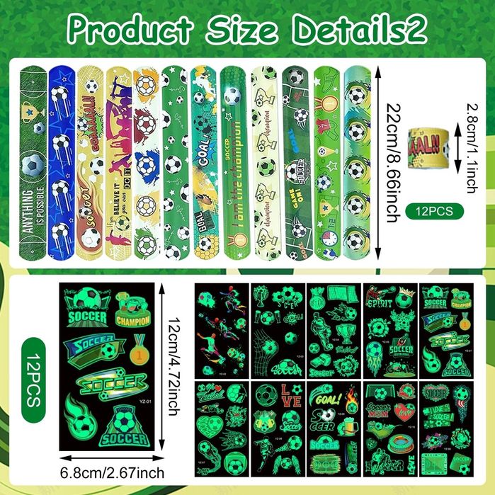 Petrecere Copii fotbal brățări decorațiuni tatuaje temporare