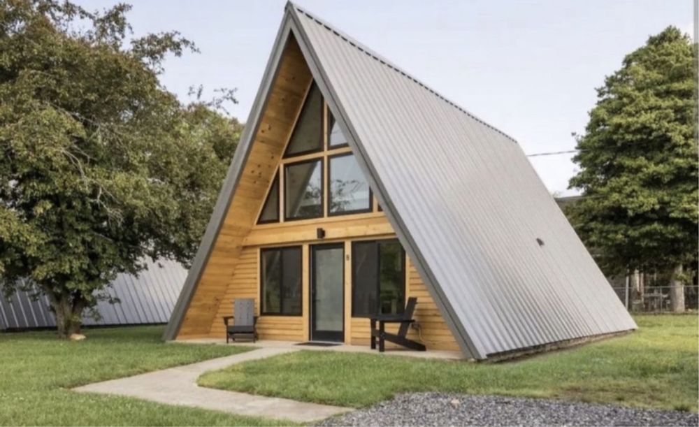 Casute tip casa sau Aframe la cheie modulare